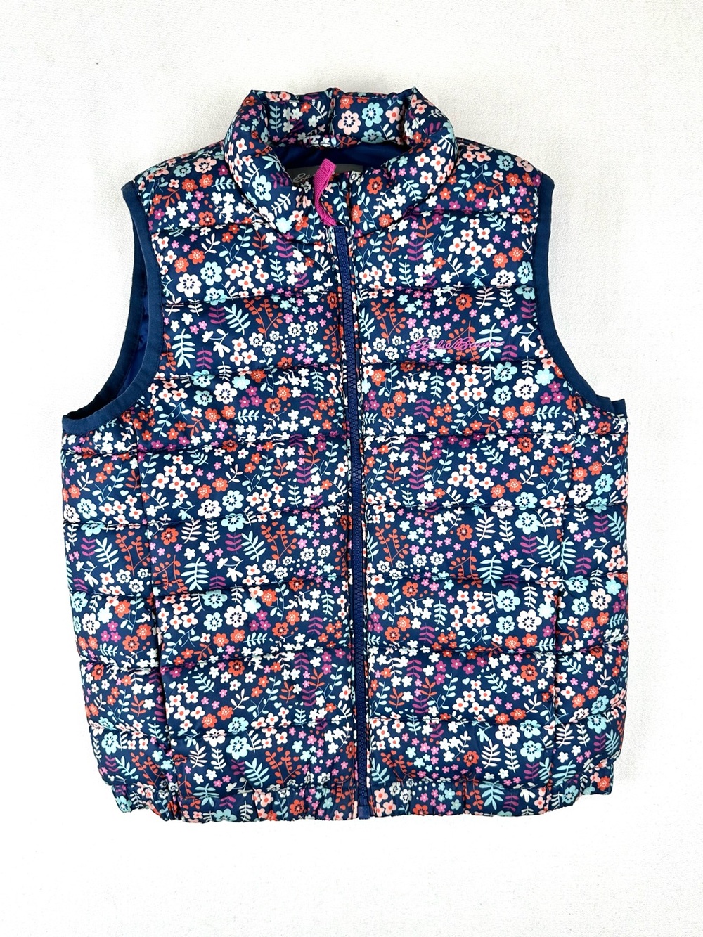 Eddie Bauer Floral Puffer Vest Kids